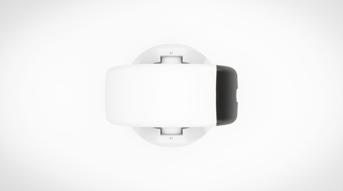 Zgornji pogled na PaintCam varnostno kamero