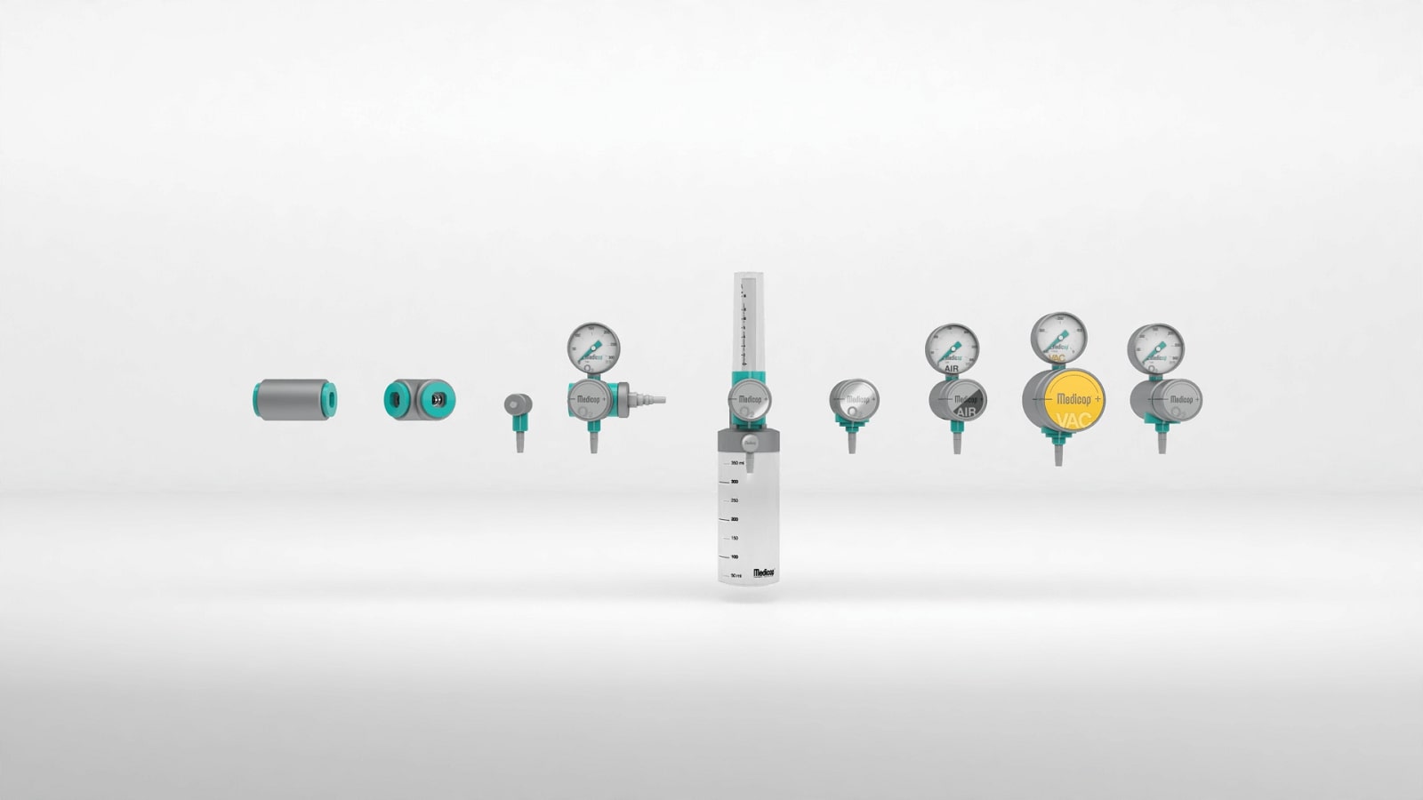 Frontalni render Medicop serije medicinskih pripomočkov