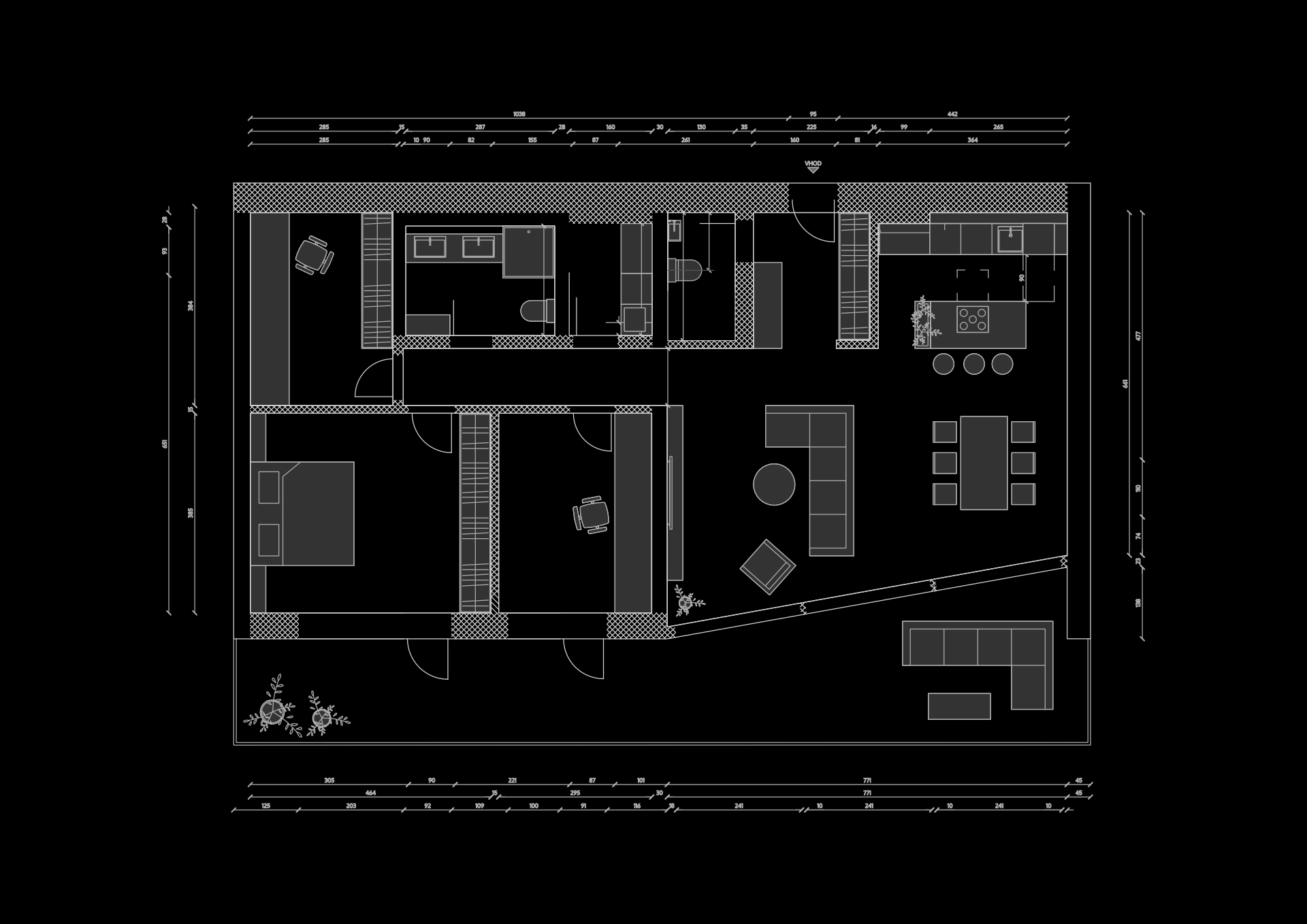 Architectural plan of the interior of Apartment B