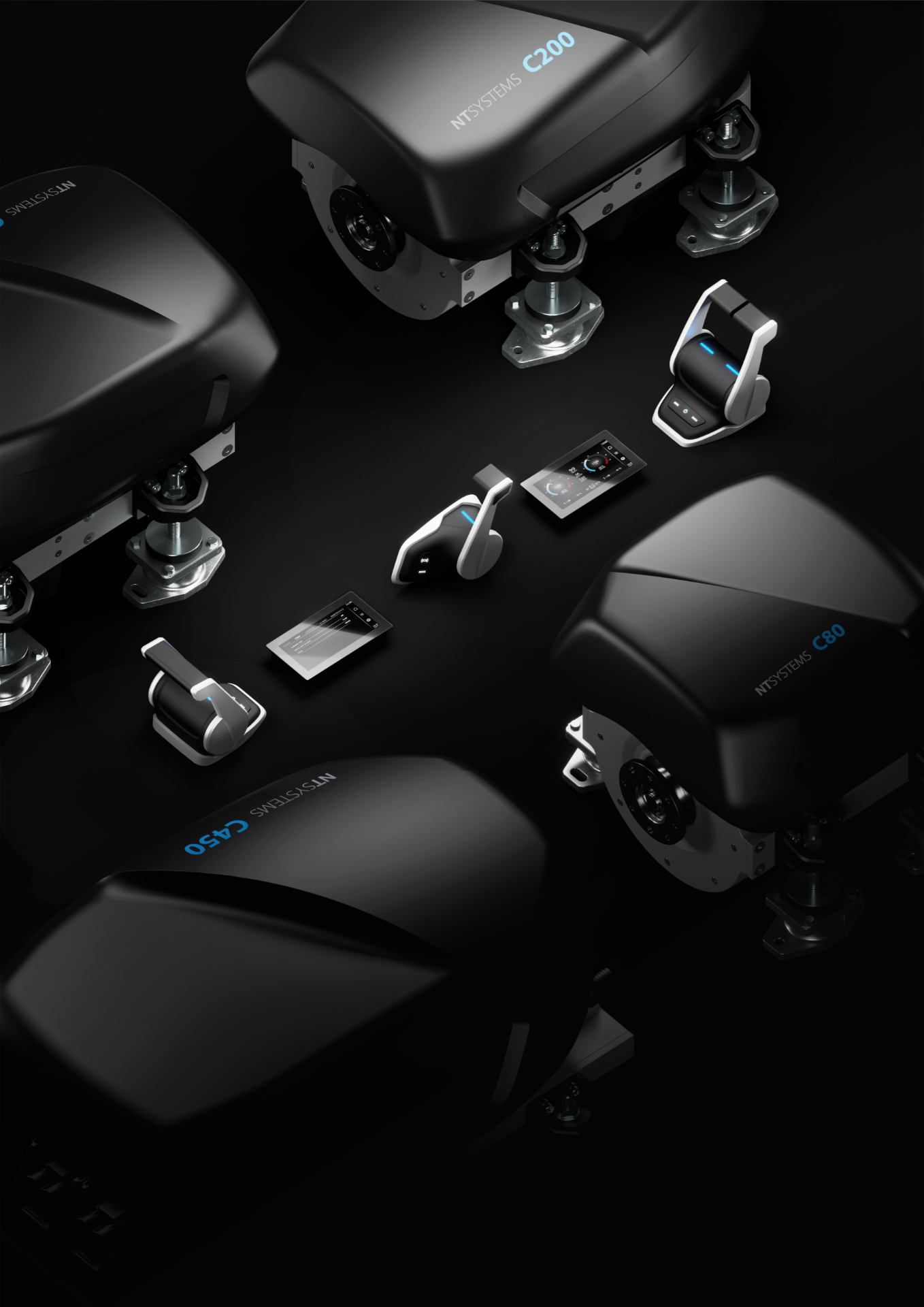 3D vizualizacija NT Systems serije električnih pogonov in kontrolerjev