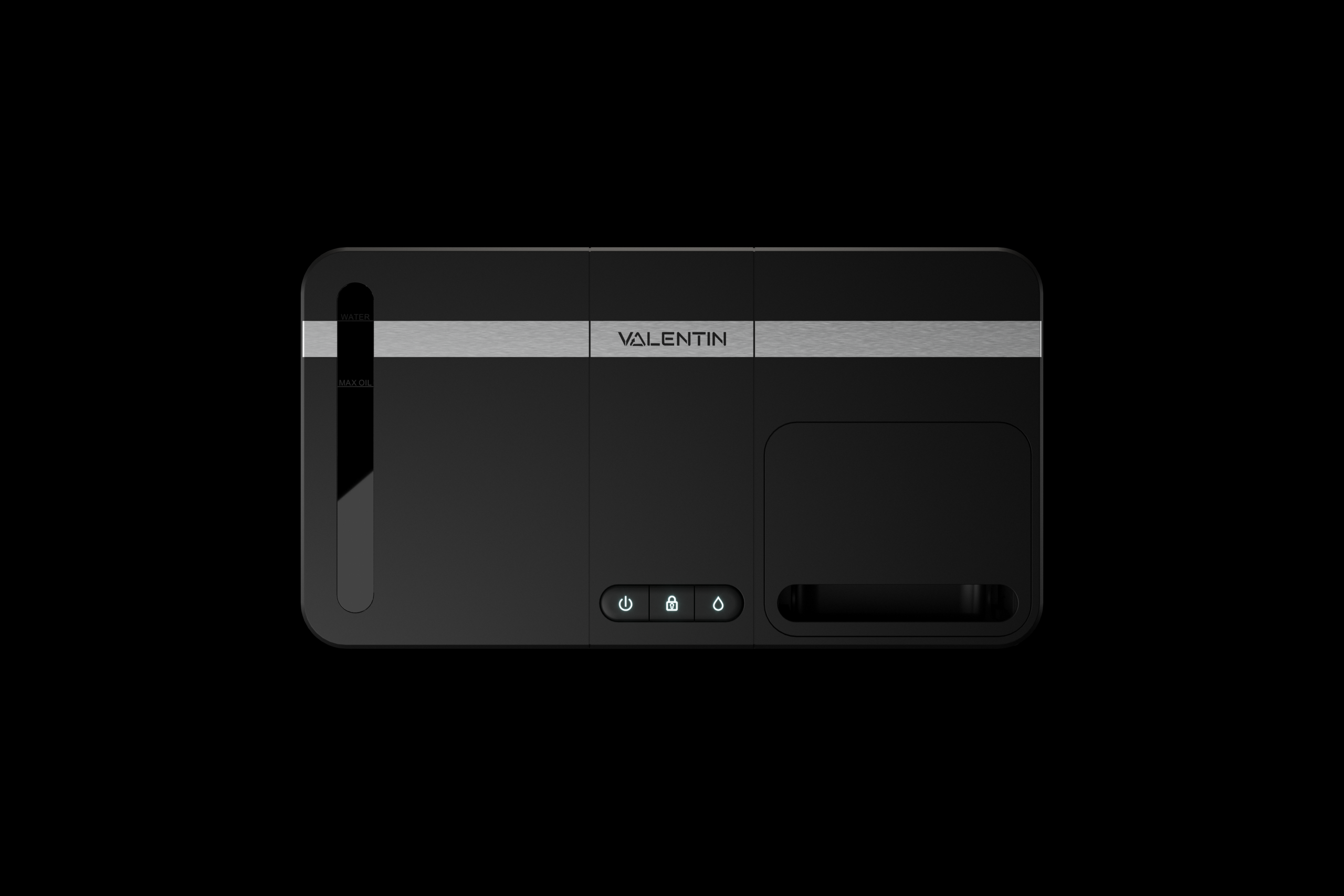 Vizualizacija sprednje strani predelovalca odpadkov z enostavnim uproabniškim vmesnikom